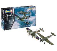 Revell Plastic Model Kit RV03710 Combat Set Bf109G-10 & Spitfire 1:72 Unpainted