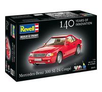 Revell Gift Set 05615 Mercedes-Benz 300 SL-24 Coupé - 100 Years Mercedes Benz, 1:24 Scale, Unbuilt Plastic Model Kit with Accessories