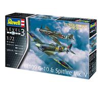 Revell Messerschmitt Bf109, Spitfire Mk.V Model Kit 03710 Combat Set Scale 1:72