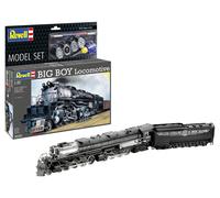 Revell Model Set 62165 Big Boy Locomotive 1:87 Scale Unbuilt/Unpainted Plastic Model Kit with Accessories