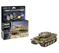 Revell Model Set 63262 PzKpfw VI Ausf. H Tiger Tank 1:72 Scale Unbuilt/Unpainted Plastic Model Kit with Accessories