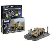 Revell Model Set 63288 Sd.Kfz. 234/2 Puma 1:76 Scale Unbuilt/Unpainted Plastic Model Kit with Accessories