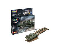 Revell Model Set 63297 Churchill A.V.R.E. 1:76 Scale Unbuilt/Unpainted Plastic Model Kit With Accessories