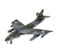 Revell Model Set 63833 Hawker Hunter FGA.9 1:144 Scale Unbuilt/Unpainted Plastic Model Kit with Contacta Professional Glue, Paintbrush & Selected Aqua Color Paints