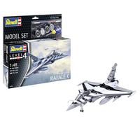 Revell Model Set 63901 Dassault Aviation Rafale C 1:48 Scale Unbuilt/Unpainted Plastic Model Kit with Accessories