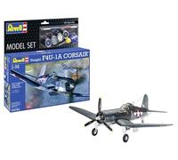 Revell Model Set 64781 Vought F4U-1A Corsair 1:32 Scale Unbuilt/Unpainted Plastic Model Kit with Accessories