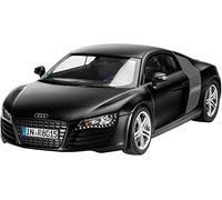 Revell Model Set 67057 AUDI R8 1:24 Scale Unbuilt/Unpainted Plastic Model Kit with Contacta Professional Glue, Paintbrush & Selected Aqua Color Paints