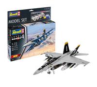 Revell Model Set F-A-18F Super Hornet US Fighter Jet 1:72 Plane Model Kit 63834