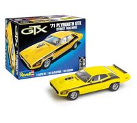 Revell Monogram 14588 - '71 Plymouth Satellite GTX Street Machine 1:24 Scale - Unbuilt/Unpainted Plastic Model Kit