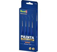 Revell PAINTA Professional Detail Brush Set 4pc Synthetic Miniature Modelling