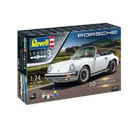 Revell Gift Set 05646 Porsche 911 G-Model Cabrio 50th Anniversary 1:24 Scale Unbuilt Plastic Model Kit With Accessories