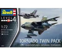 Revell 03801 Tornado 50th Anniversary Twinpack 1:72 Scale Unbuilt/Unpainted Plastic Model Kit
