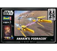 Revell Gift Set 05639 Anakin's Podracer: Star Wars EP1 25th Anniversary 1:31 Scale Unbuilt Plastic Model Kit with Accessories