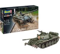 Revell 03328 T-55A/AM with KMT-6/EMT-5 1:72 Scale Unbuilt/Unpainted Plastic Model Kit