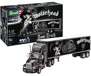 Revell RV07654 07654"Motörhead Tour Truck Model Gift Set Includes Paints, Glue & Paintbrush 1:32 Scale kit, Unpainted