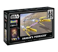 Revell Gift Set 05639 Anakin's Podracer: Star Wars EP1 25th Anniversary 1:31 Scale Unbuilt Plastic Model Kit with Accessories