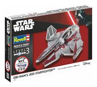 Revell 73607 Starter Kit OBI-Wan's Starfighter 1:58 Scale, Plastic Model Kit with Basic Paint Colours, Model Glue, and Paintbrush