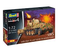 Revell sWS with Flak 43 and Sd Ah 58 Ammo Trailer Military Model Kit Scale 1:72