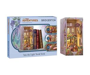 Revell Tiny Adventures Tiny Adventures - Bridgerton Into the Light Book Nook - With LED Lighting, 3D Miniature DIY Wooden Craft