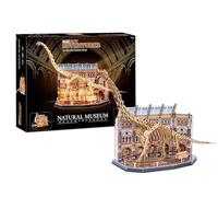 Revell Tiny Adventures Tiny Adventures - Natural Museum Brachiosaurus - With LED Lighting, 3D Miniature DIY Wooden Craft