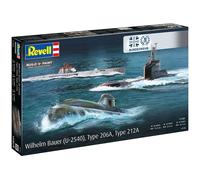 Revell 05186 70 Years Bundeswehr:Wilhelm Bauer,Type 206A,Class2 1:144 Scale - Unbuilt/Unpainted Plastic Model Kit