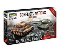 Revell 05655 - 1/72 Gift Set Conflict of Nations - Tiger I + T34/85 + Book