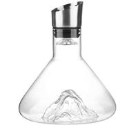 Revella Crystal Clear Wine Decanter With Aerator, Red Wine Carafe With Built-in-Dispenser for Wine Bottles, Transparent