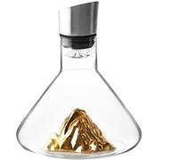 Revella Crystal Clear Wine Decanter, Crystal Clear Wine Decanter Wine Decanter With Aerator, Red Wine Carafe with Built-in-Dispenser, for Wine Bottles Gold
