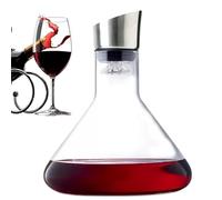 Revella Wine Decanter with Aerator, Revella Crystal Clears Wine Decanter Set, 1500ml Filtration Winsess Decanter, Red Wine Carafe with Built in Dispenser, for White and Red Wine(Flat)