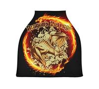 Revenge Dragon Skull Stretchy Baby Car Seat Cover,Canopy Nursing Covers,Soft Breathable Windproof Scarf Changepad for Winter Infant Breastfeeding Boys