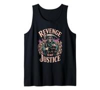Revenge is not Justice Grim Reaper Blindfolded Halloween Tank Top