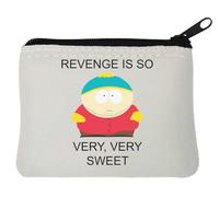 Revenge is so Very Very Sweet Neoprene Coin Purse Pouch 10x11cm White