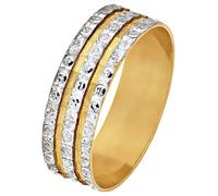 Revere 9ct Gold Diamond Cut Sparkle Wedding Ring - V