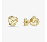 Revere 9ct Gold Plated Sterling Silver Knot Stud Earrings