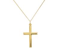 Revere 9ct Gold Small Cross Pendant Necklace