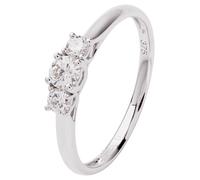 Revere 9ct White Gold 0.33ct Diamond Engagement Ring - V