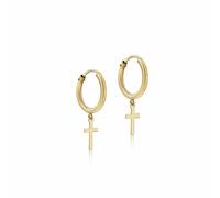 Revere 9ct Yellow Gold Sleeper Hoop Earrings