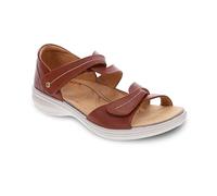 Revere Geneva Women's Closed Heel Sandals - Adjustable Intertwined Straps - Cushioned Outsole - Arch Support - APMA Seal of Acceptance, Cognac, 11-11.5 Wide