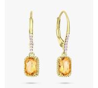 Revere Gold Plated Silver Citrine Stone Drop Earrings