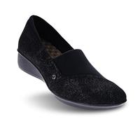 Revere Naples Women's Stretch Loafers - Comfortable Bunion-Friendly Design with Arch Support and Custom Fit, Midnight, 9-9.5 Wide