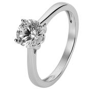 Revere Sterling Silver Cubic Zirconia Engagement Ring - R
