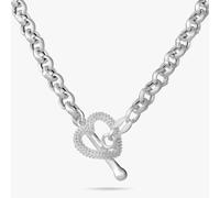 Revere Sterling Silver Heart Shaped T-Bar Necklace