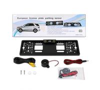 Reverse Backup Night Vision Camera License Plate Frame Car Parking Auto Camera 170 Degree Angle Reverse Parking Camera Car Rear View Waterproof & Shockproof (Back Camera with Parking Sencor)