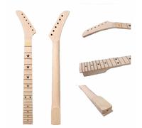 Reverse Banana Maple Guitar Neck 22Fret 25.5inch Fretboard Unfinished #X3