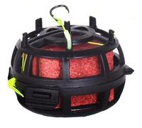 Reverse Bottom Bait Cage Fishing Hook - 360° Rotating Spring Feeder Rig with 6 Hooks, Anti-Snag Bottom Bait System for Carp, Catfish, Tilapia & Saltwater Fishing (1, 6#)
