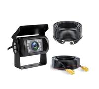 Reverse Camera 18 LED Anti Fog Reverse Camera IR Night Vision Waterproof Car Rear View Wired CCD Backup Camera For 12-24V Car Truck 4Pin AV(4pin cam 10m)