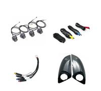 Reverse Camera 3D AHD1080P 360 Android Car Camera 360°Panoramic View 4 Square Cameras With Rearview Mirror Housing For Toyota For RAV4 For Highlander(307 1080P)