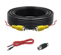 Reverse Camera 6M Video Cable fits For Reverse Backup Camera Car Rear View Parking Universal Wire Match With Multimedia Monitor With Power Backup(20mm saw add cable)(18mm saw add cable)