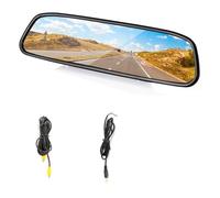 Reverse Camera Car Rearview Mirror Monitor 4.3 Inch Parking Display 2 Video Input TFT LCD Color Parking Assistance Car Styling