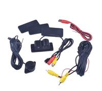 Reverse Camera Car Reverse Backup Video Parking Sensor Radar System With CCD Rear View Camera 2 In 1 LED Sound Alarm